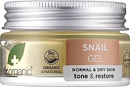 Żel ze śluzem ślimaka do twarzy i ciała - Dr Organic Bioactive Skincare Snail Gel — Zdjęcie N1