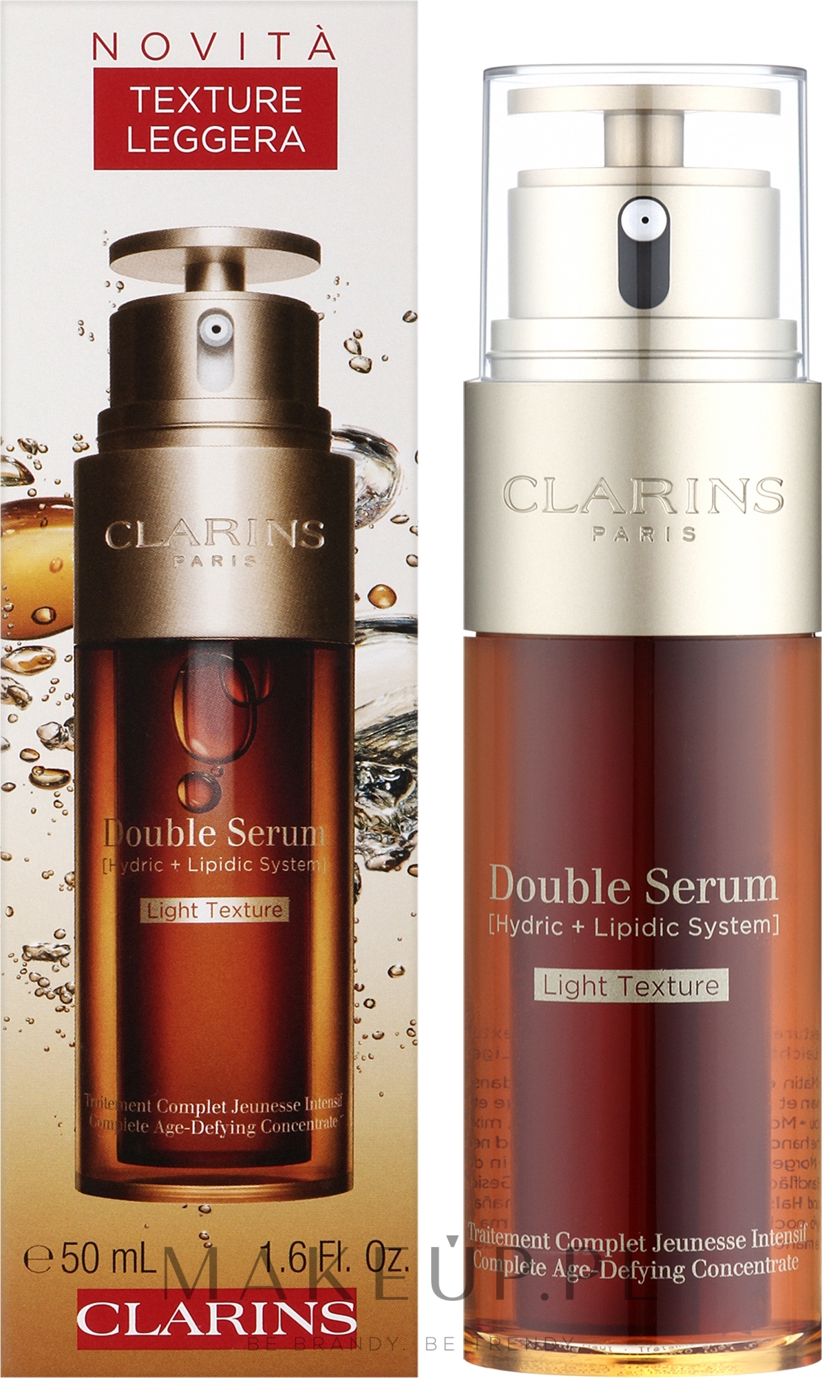 Podwójne serum do twarzy o lekkiej konsystencji - Clarins Double Serum Light Texture Complete Age-Defying Concentrate — Zdjęcie 50 ml