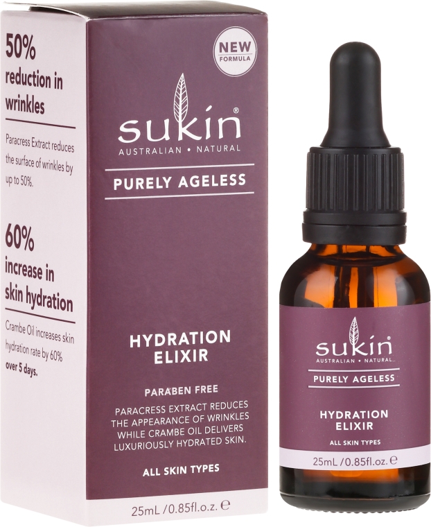 Nawilżający eliksir do twarzy - Sukin Purely Ageless Hydration Elixir