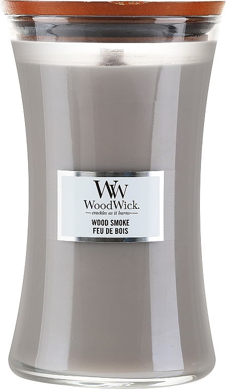 PRZECENA! Świeca zapachowa w szkle - WoodWick Hourglass Candle Wood Smoke * — Zdjęcie N1