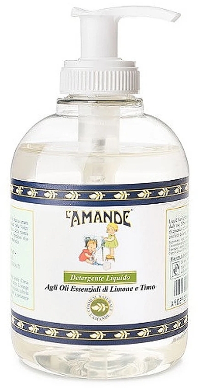 Mydło w płynie do rąk Cytryna i tymianek - L'Amande Marseille Lemon and Thyme Liquid Soap — Zdjęcie N1