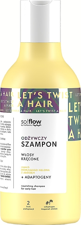 Odżywczy szampon do włosów kręconych - So!Flow by VisPlantis Nourishing Shampoo for Curly Hair — Zdjęcie N1