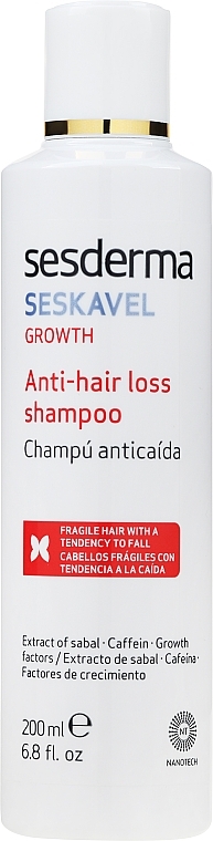 Szampon przeciw wypadaniu włosów - SesDerma Laboratories Seskavel Anti-Hair Loss Shampoo