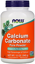 Węglan wapnia w proszku, 340 g - Now Foods Calcium Carbonate Powder — Zdjęcie N1