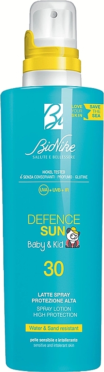 Spray przeciwsłoneczny dla dzieci - BioNike Defence Sun Baby&Kid SPF30 Spray Lotion — Zdjęcie N1
