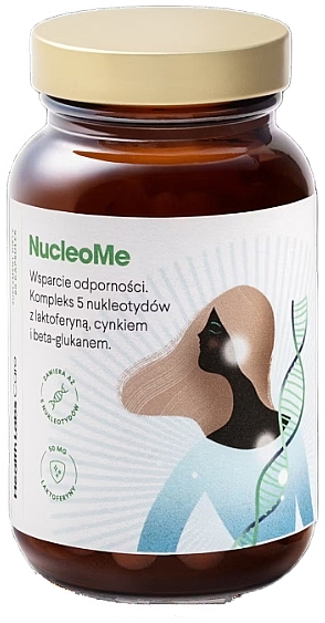 Kompleks na bazie nukleotydów z cynkiem, laktoferyną i beta-glukanem - Health Labs NucleoMe — Zdjęcie N1