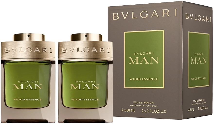 Bvlgari Man Wood Essence - Zestaw (edp/2x60ml) — Zdjęcie N2