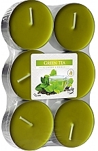 Zestaw podgrzewaczy Zielona herbata - Bispol Green Tea Maxi Scented Candles — Zdjęcie N1