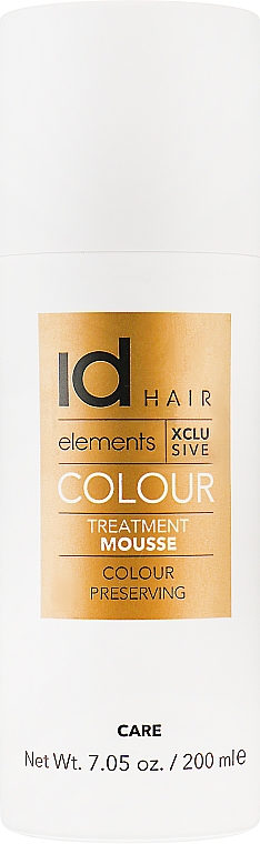 Pianka do włosów farbowanych - idHair Elements Xclusive Colour Treatment Mouse — Zdjęcie N1