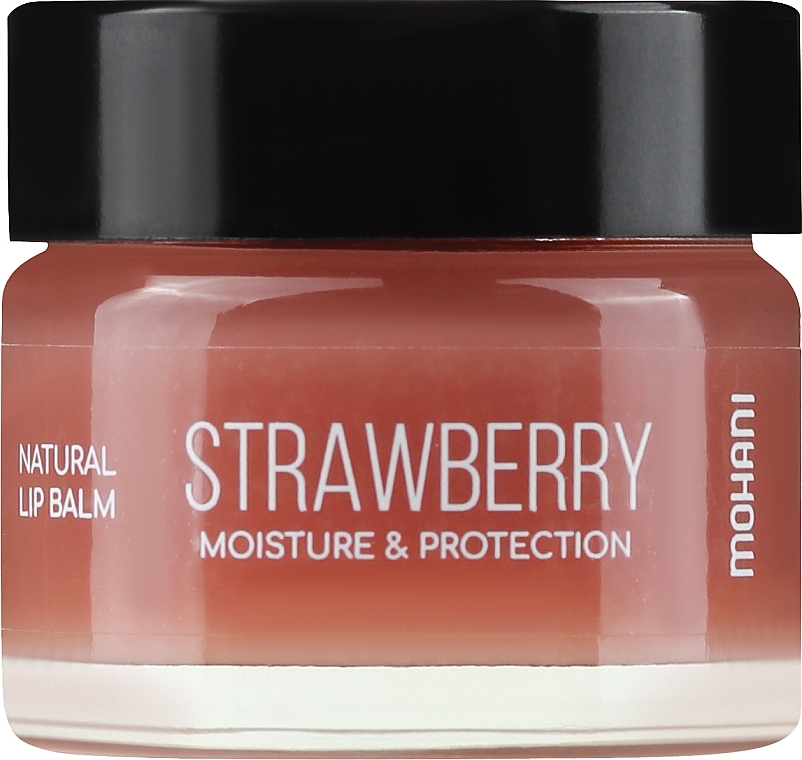 Balsam do ust z masłem shea - Mohani Strawberry Moisturizing And Protecting Lip Balm — Zdjęcie N1