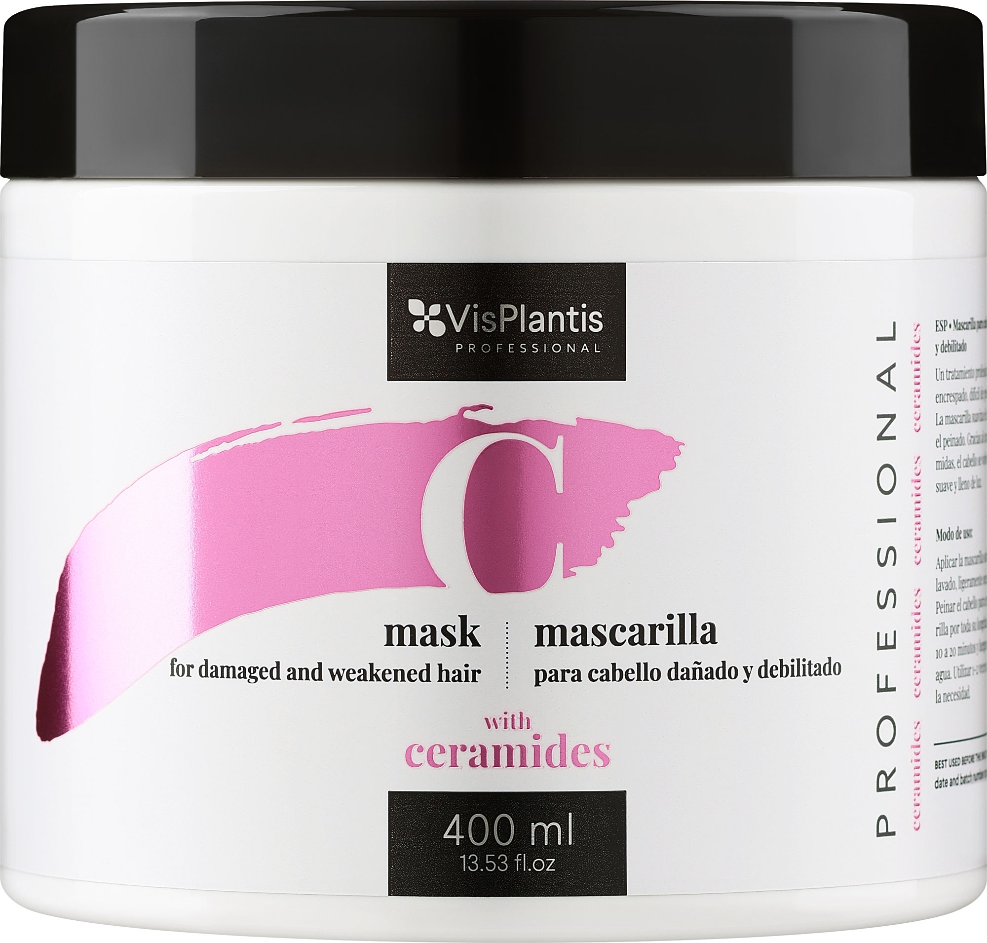 Maska do włosów zniszczonych i osłabionych z ceramidami - Vis Plantis Mask For Damaged And Weakened Hair With Ceramides — Zdjęcie 400 ml