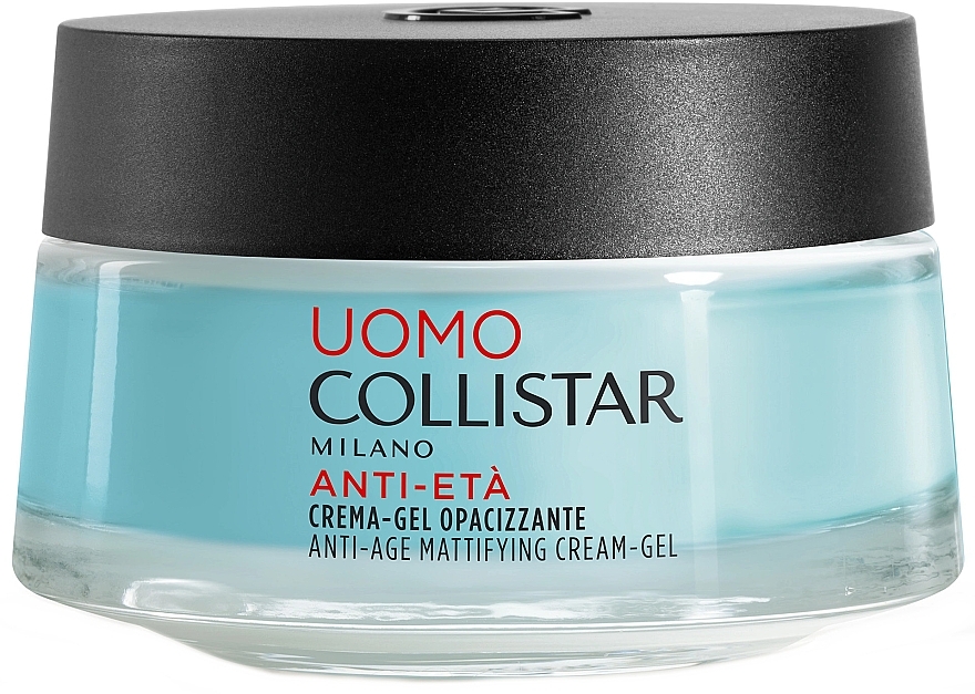 Matujący krem przeciwstarzeniowy do twarzy - Collistar Uomo Anti-Age Mattifying Cream-Gel — Zdjęcie N1