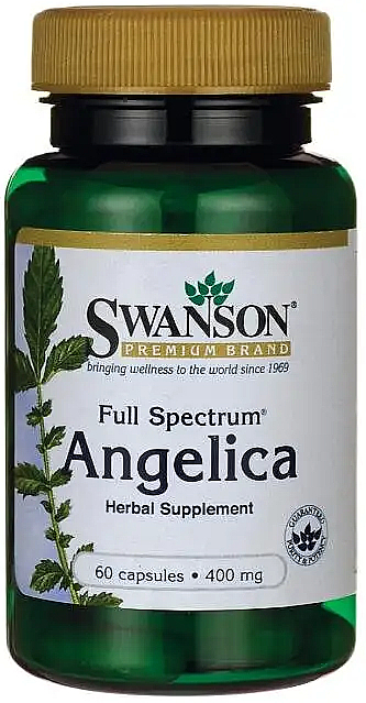 Suplement diety z korzeniem dzięgla, 400 mg - Swanson Full Spectrum Angelica Root — Zdjęcie N2