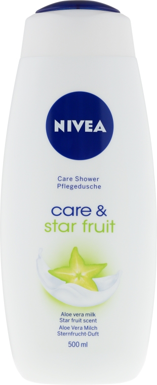 Pielęgnujący kremowy żel pod prysznic - NIVEA Care & Star Fruit Care Shower — Zdjęcie N1