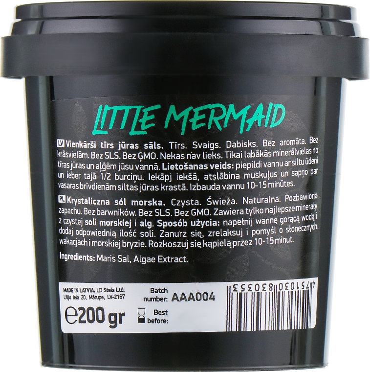 Morska sól do kąpieli z ekstraktem z alg - Beauty Jar Little Mermaid Sea Salt — Zdjęcie N2
