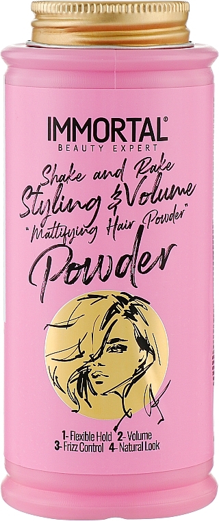 Puder do włosów dla kobiet - Immortal Infuse Pink Powder Wax — Zdjęcie N1