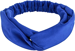 Opaska na głowę, wiązanie eko-zamszowe, electro blue Suede Twist - MAKEUP Hair Accessories — Zdjęcie N1