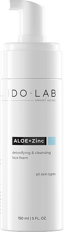 Pianka do twarzy - Idolab Aloe + Zinc Detoxifying And Cleansing Face Foam  — Zdjęcie N1