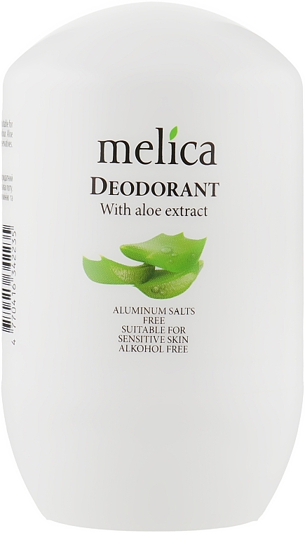 Dezodorant w kulce z ekstraktem z aloesu - Melica Organic With Aloe Extract Deodorant