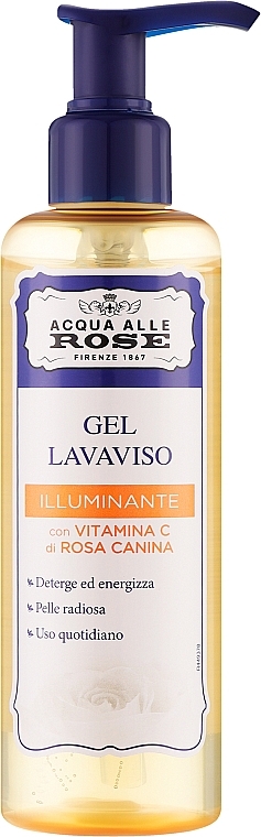 Rozjaśniający żel do mycia twarzy z witaminą C - Roberts Acqua alle Rose Gel Lavaviso Illuminante con Vitamina C — Zdjęcie N1
