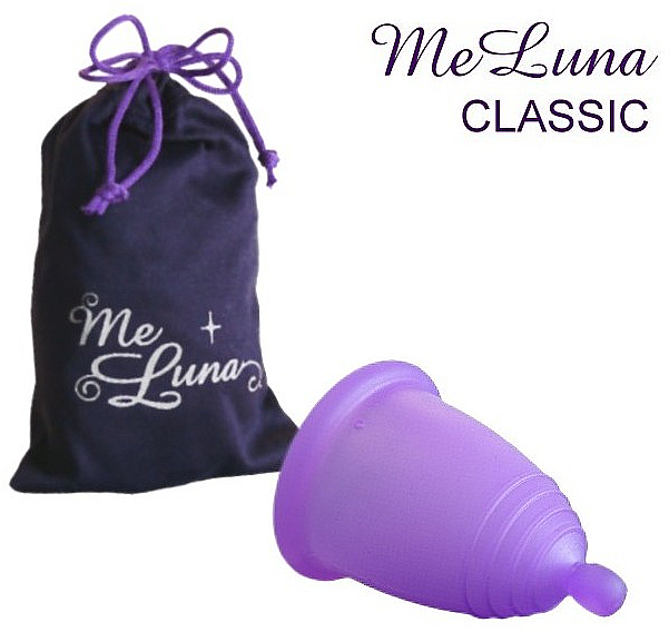 Kubeczek menstruacyjny, rozmiar S, fioletowy - MeLuna Classic Menstrual Cup  — Zdjęcie N1