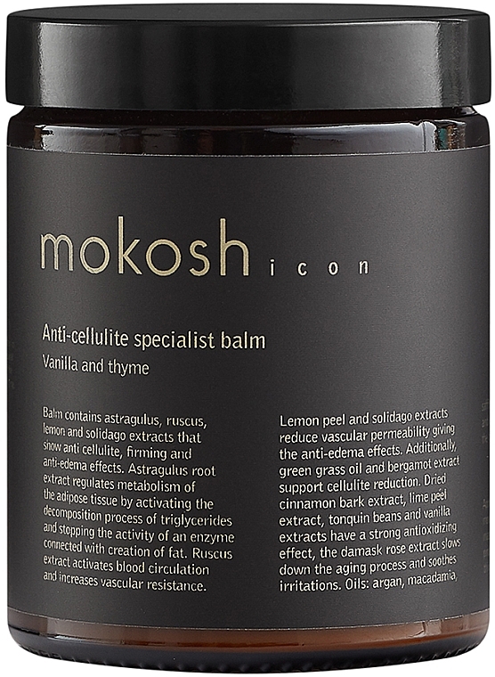 Specjalistyczny balsam antycellulitowy Wanilia z tymiankiem - Mokosh Cosmetics Icon — Zdjęcie N1