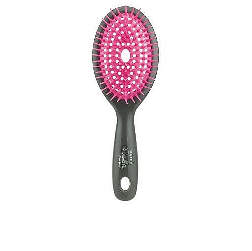 Mała owalna szczotka do włosów, fuksja - Beter Hair Flow Brush — Zdjęcie N1