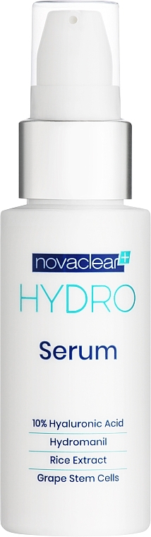 Nawilżające serum do twarzy z kwasem hialuronowym - Novaclear Hydro — Zdjęcie N1