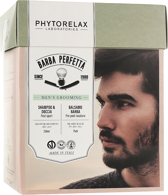 Zestaw - Phytorelax Laboratories Perfect Beard (shampoo/250ml + bear/balm/75ml)