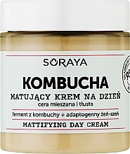 PRZECENA! Matujący krem na dzień do cery mieszanej i tłustej - Soraya Kombucha Mattifying Day Cream * — Zdjęcie N1