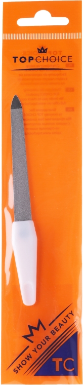 Pilnik szafirowy do paznokci, 12.5 cm, 7200, biały - Top Choice — Zdjęcie N1