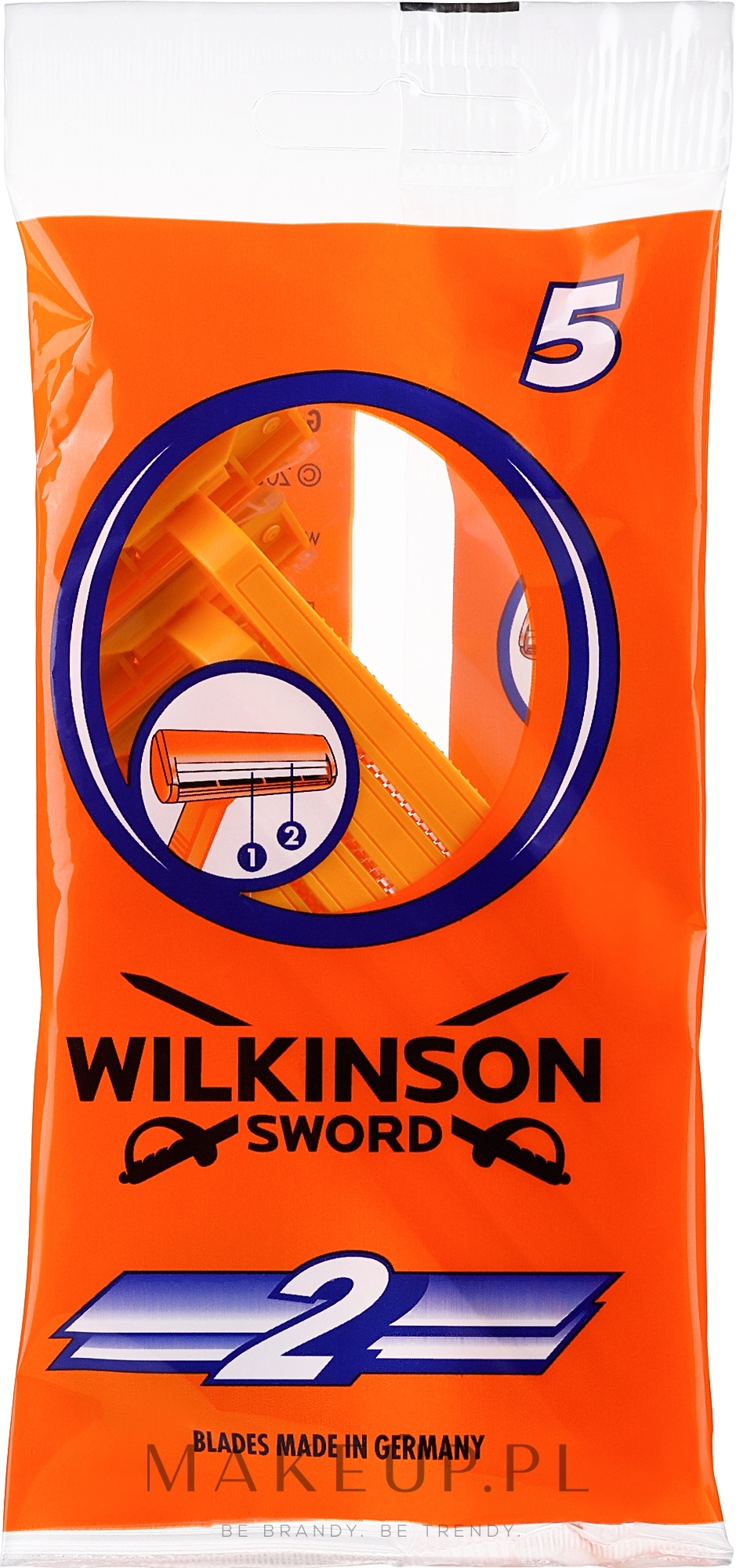 Jednorazowe maszynki do golenia - Wilkinson Sword 2 — Zdjęcie 5 szt.