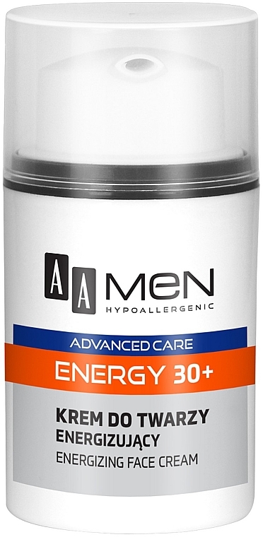 PRZECENA! Energizujący krem do twarzy dla mężczyzn 30+ - AA Men Advanced Care Energy Face Cream Energizing * — Zdjęcie N2