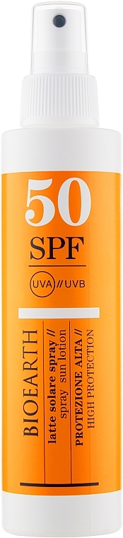 Spray przeciwsłoneczny do ciała SPF 50 - Bioearth Sun Solare Corpo Spray SPF 50 — Zdjęcie N1