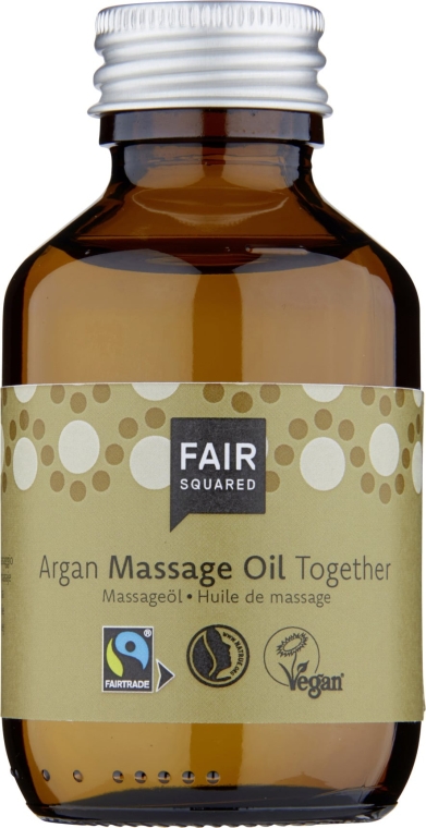 Arganowa oliwka do masażu ciała - Fair Squared Argan Massage Oil Together — Zdjęcie N1