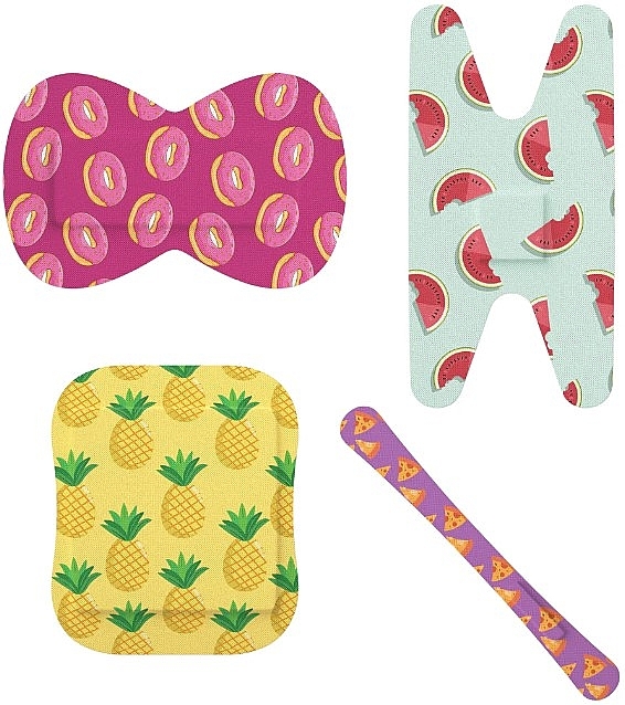 Zestaw plastrów, 20 szt. - Wild Stripes Plasters Finger Flexi Food — Zdjęcie N3