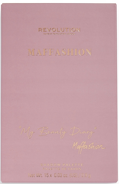 Paletka cieni do powiek - Makeup Revolution Maffashion My Beauty Diary — Zdjęcie N2