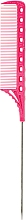 Kup Grzebień do włosów z metalową rączką, 223 mm, różowy - Y.S.Park Professional Tail Combs 108