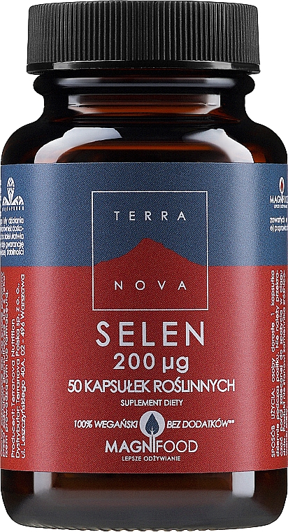 Suplement diety Selen - Terranova Selenium 200mg Complex — Zdjęcie N1