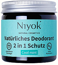 Naturalny dezodorant w kremie Cool mint - Niyok Natural Cosmetics — Zdjęcie N1