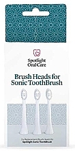Wymienne głowice do elektrycznej szczoteczki do zębów, białe - Spotlight Oral Care Sonic Head Replacements In White — Zdjęcie N1