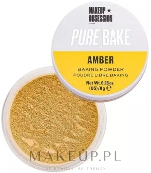 Sypki puder do twarzy - Makeup Obsession Pure Bake Baking Powder — Zdjęcie Amber