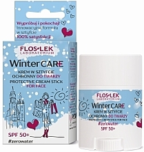 Ochronny krem ​​w sztyfcie do twarzy - Floslek Winter Care Cream Stick Protective Spf 50+ — Zdjęcie N1