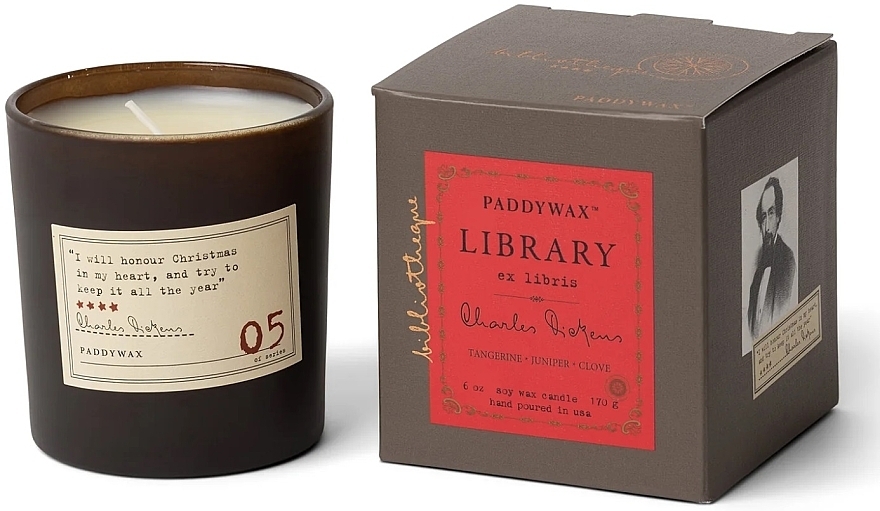 Świeca zapachowa w szkle - Paddywax Library Charles Dickens Candle — Zdjęcie N1