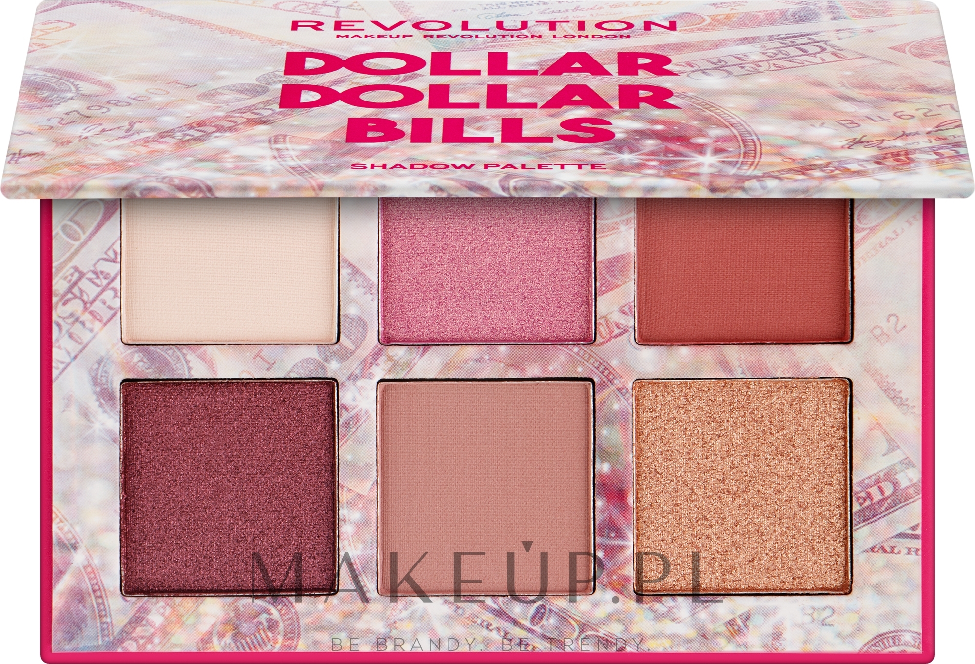 Paleta cieni do powiek - Makeup Revolution Power Shadow Palette Dollar Dollar Bills — Zdjęcie 6.6 g