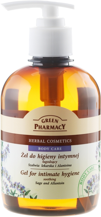 Łagodzący żel do higieny intymnej Szałwia lekarska i alantoina - Green Pharmacy Body Care