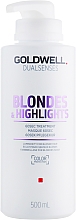 60 sekundowy balsam do włosów blond i z pasemkami - Goldwell DualSenses Blondes & Highlights 60sec Treatment — Zdjęcie N3