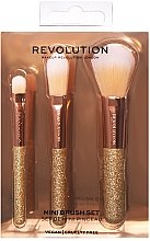 Zestaw pędzli do makijażu, 3 szt. - Makeup Revolution London Brushes Mini Brush Set — Zdjęcie N1