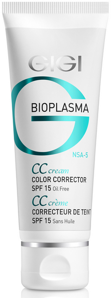 Korygujący krem EE do twarzy - Gigi Bioplasma Color Corrector Cream SPF 15 — Zdjęcie N1