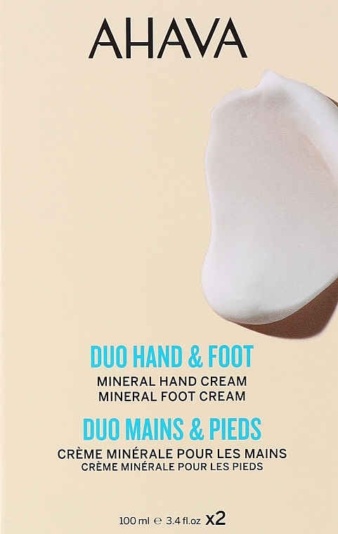 Zestaw nawilżających kremów do rąk i stóp - Ahava Kit Duo Water Hand & Foot